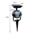 Outdoor Solar Colorful Revolving LED Projector Lamp